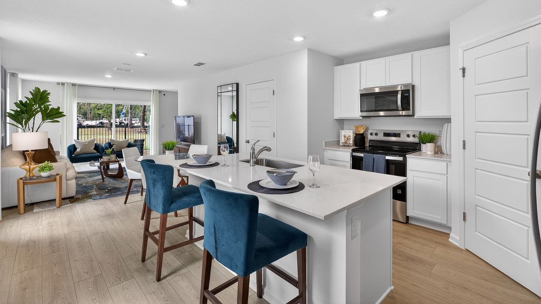 Furnished interior in a model home at Irongate Villas in Jacksonville (Image 6).