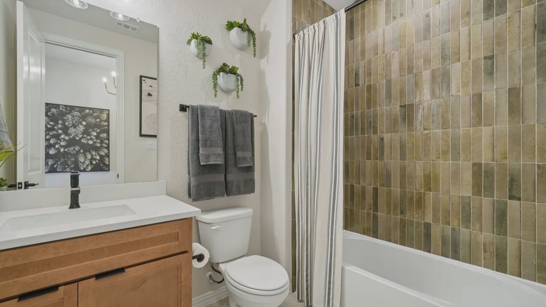 Furnished interior in a model home at Prominence in San Antonio (Image 26). Furnished interior in a model home at Prominence in San Antonio (Image 26).