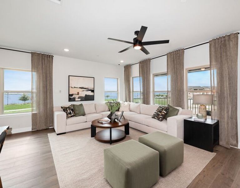 Furnished interior in a model home at Bayside in Rowlett (Image 28). Furnished interior in a model home at Bayside in Rowlett (Image 28).