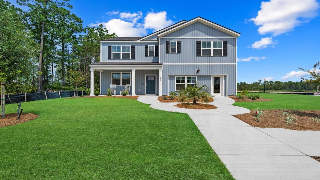 Front exterior of a home in the The Lakes at North Glynn community, located in Brunswick, GA (Image 23). Front exterior of a home in the The Lakes at North Glynn community, located in Brunswick, GA (Image 23).
