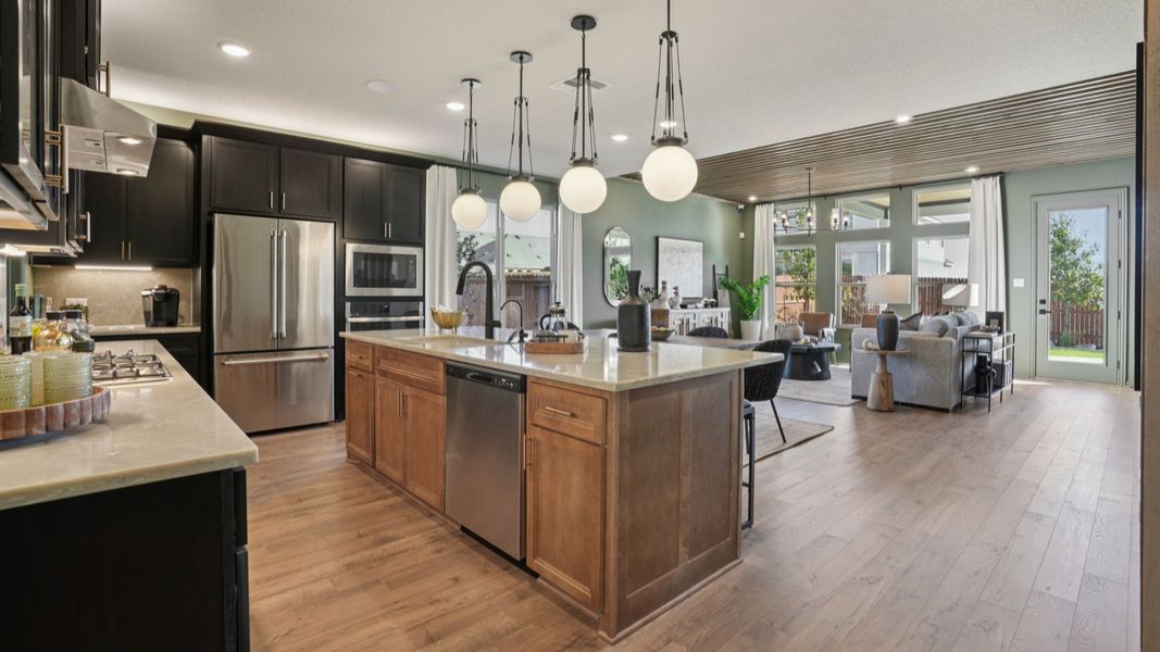 Furnished interior in a model home at Stream Waters in Seguin (Image 29).