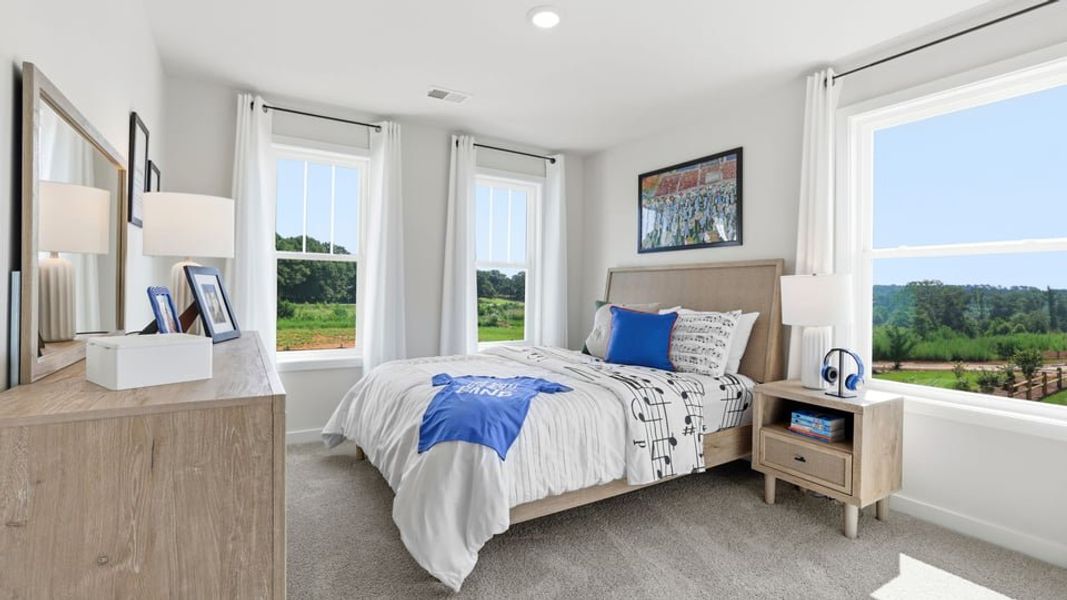 Furnished interior in a model home at Harrison Valley in Simpsonville (Image 19).