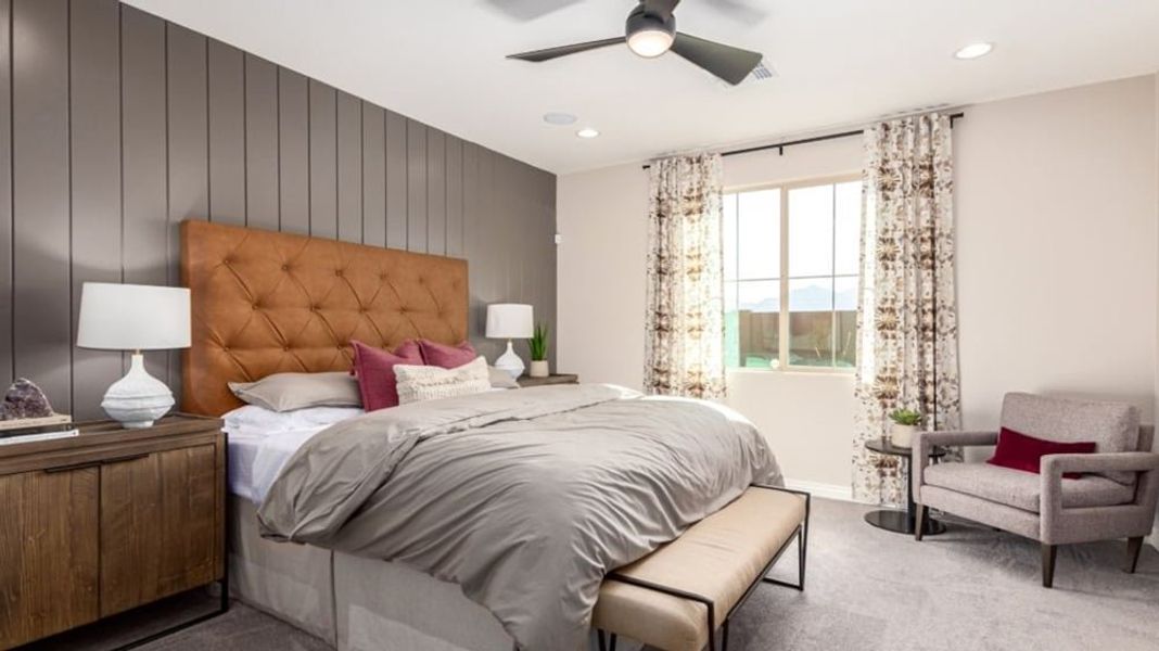 Furnished interior in a model home at Alamar Encore Collection in Avondale (Image 20).