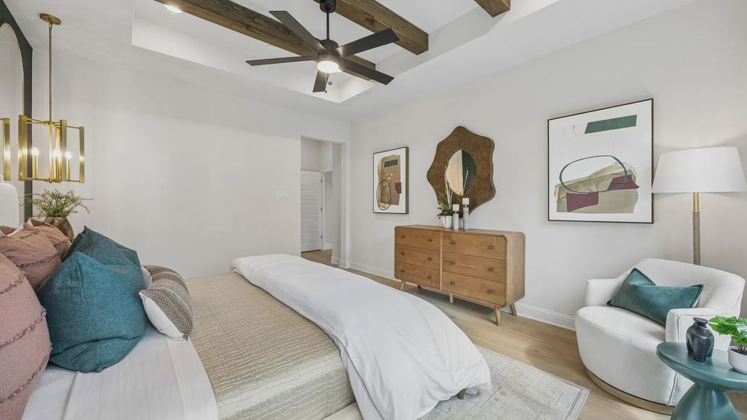 Furnished interior in a model home at Westpoint Park in Fort Worth (Image 28).