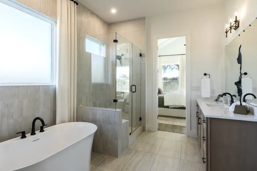 Furnished interior in a model home at Persimmon in Buda (Image 7).