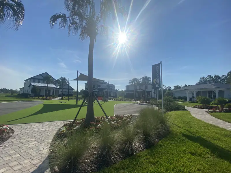 Charming modern homes with lush landscapes at The Landings at Saint Johns by Pulte Homes in St. Johns, FL.