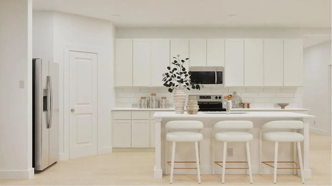 Furnished interior in a model home at Waterlin in St. Cloud (Image 24).