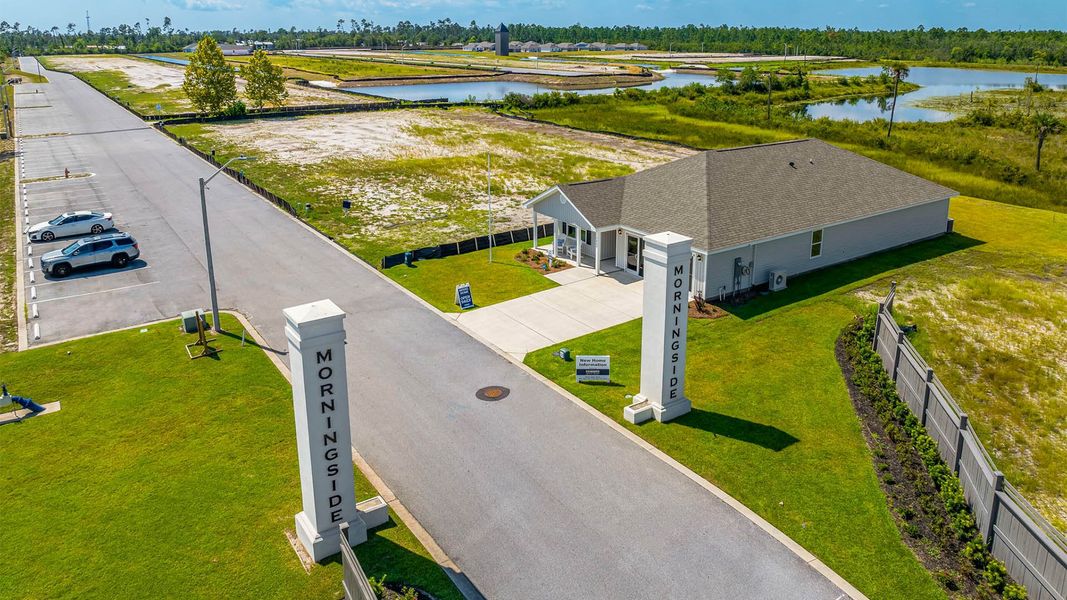 Entrance to the Morningside community in Panama City, FL, featuring signage and landscaping (Image 1).