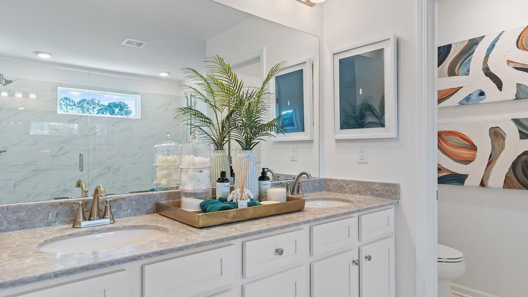 Wagener primary bathroom with dual vanity Wagener primary bathroom with dual vanity