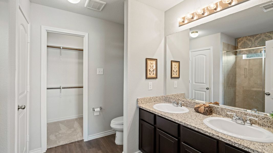 Christian Meadows Model Home Primary Bathroom