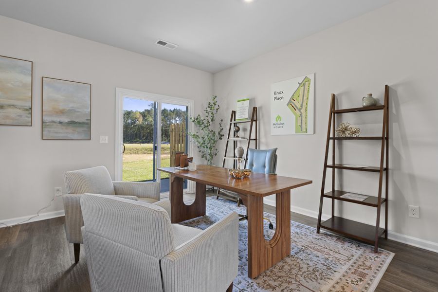 Furnished interior in a model home at Knox Place in Hephzibah (Image 6).