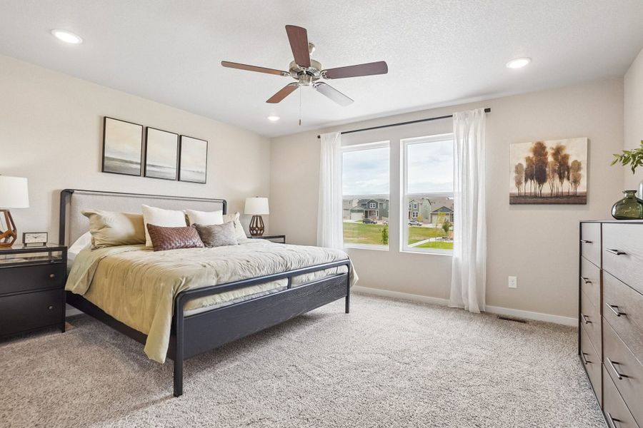 Furnished interior in a model home at Aspen Ranch in Fountain (Image 30).
