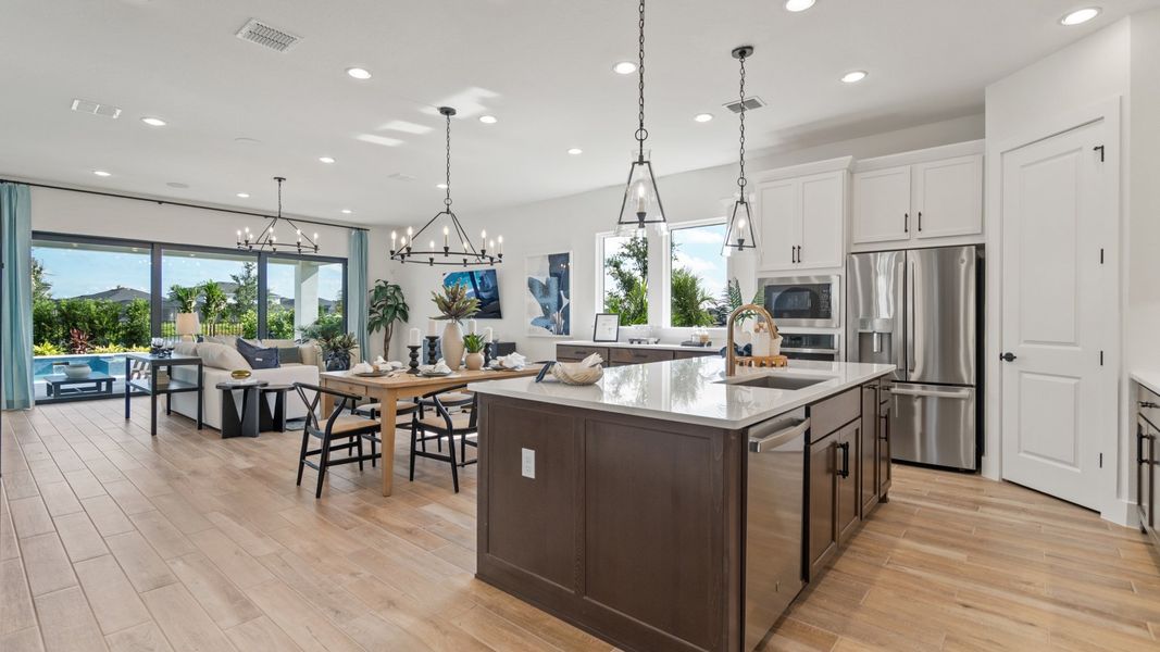 Furnished interior in a model home at Turnleaf 60' in Punta Gorda (Image 11).