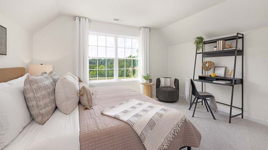 Furnished interior in a model home at Brantley in Mooresville (Image 18).