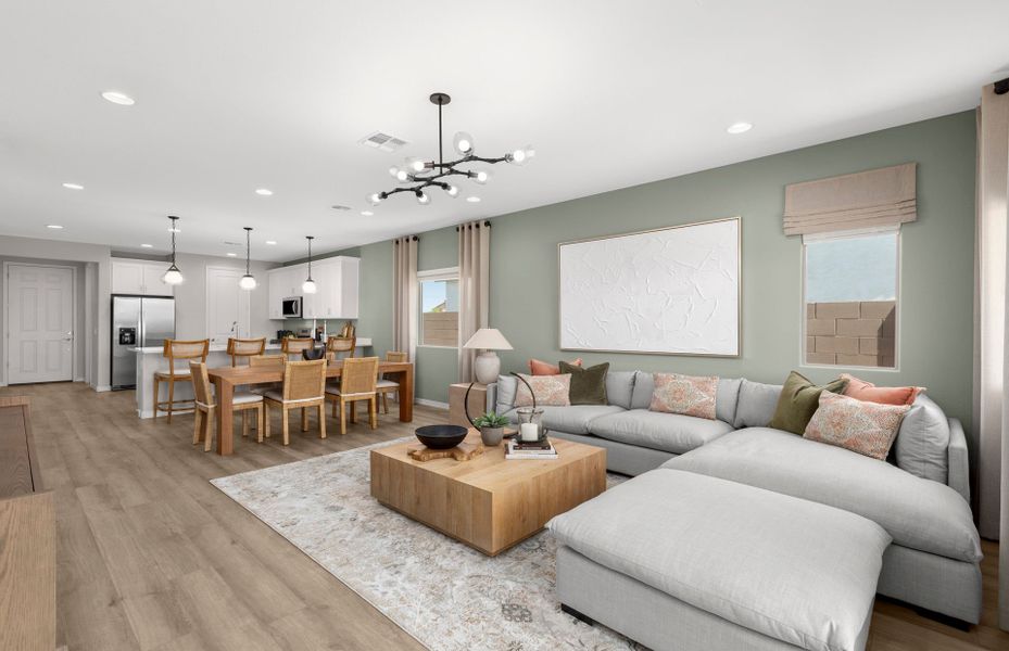Furnished interior in a model home at Alamar in Tolleson (Image 35).