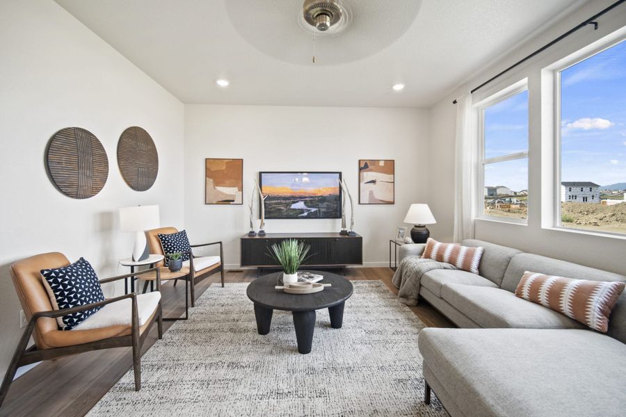 Furnished interior in a model home at The Glen in Colorado Springs (Image 7).