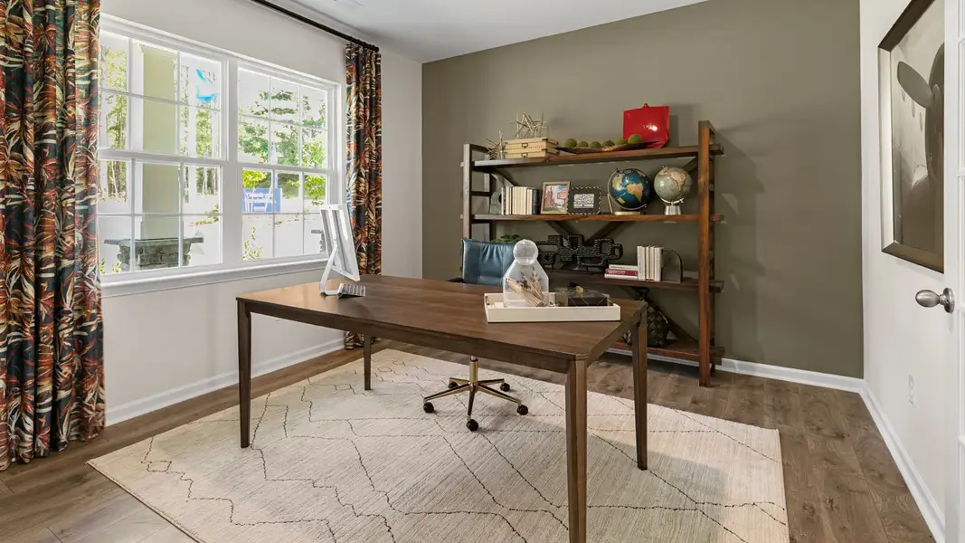 Furnished interior in a model home at Forest Creek in Winston-Salem (Image 4).