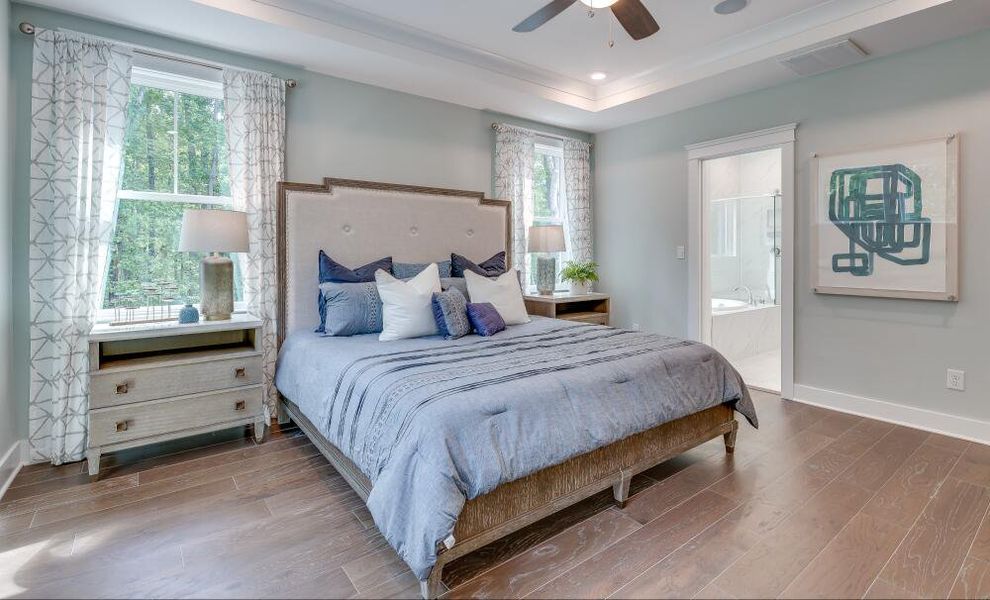 Furnished interior in a model home at Colleton Park in Aiken (Image 41).