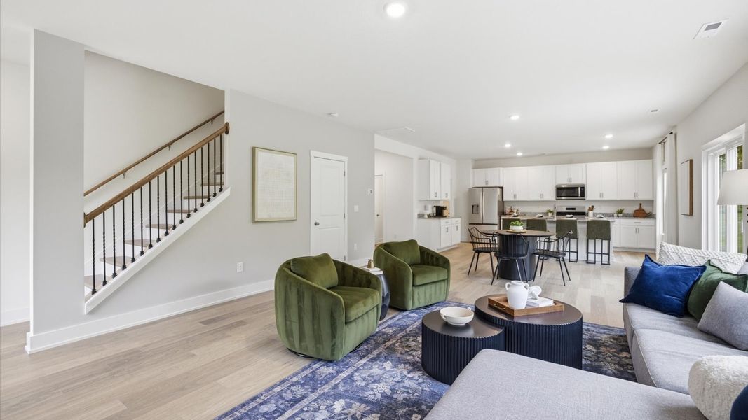 Furnished interior in a model home at Catlett Cove in Knoxville (Image 10).
