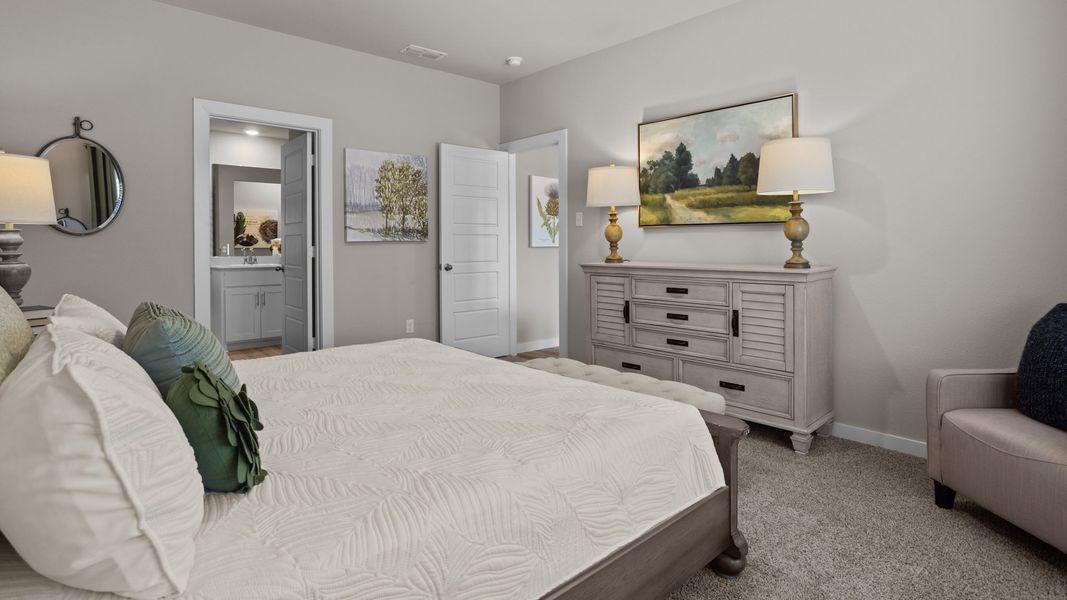 Furnished interior in a model home at Hampton Hills in Abilene (Image 15).