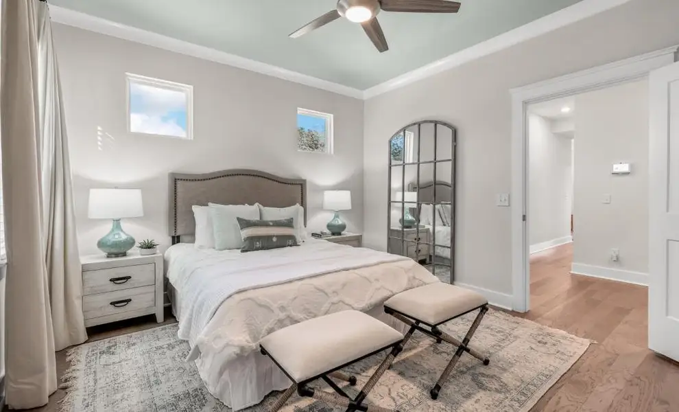 Furnished interior in a model home at The Bluffs at Pinefield Townhomes in Charleston (Image 3). Furnished interior in a model home at The Bluffs at Pinefield Townhomes in Charleston (Image 3).