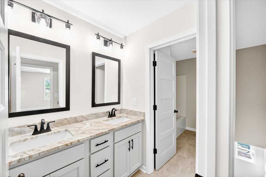 Furnished interior in a model home at Fair Oaks in Thomaston (Image 5).