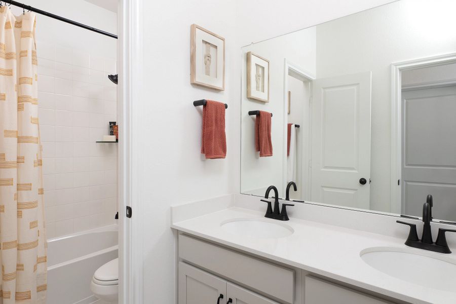 Furnished interior in a model home at Bergamo in Katy (Image 5).