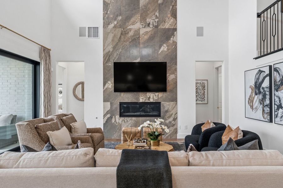 Statement Fireplace in the Heart of the Home Statement Fireplace in the Heart of the Home