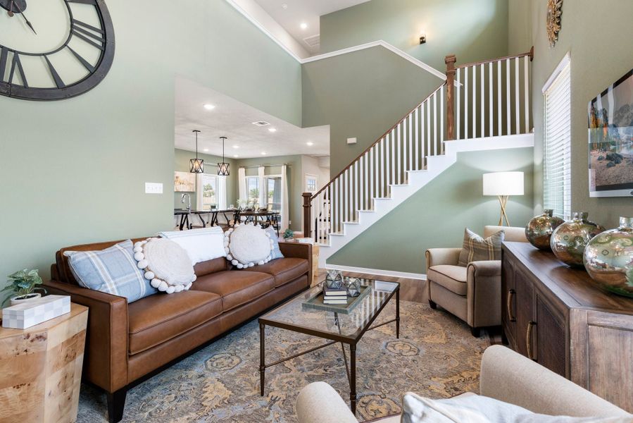 Furnished interior in a model home at Hilltop Heights in Waco (Image 5).