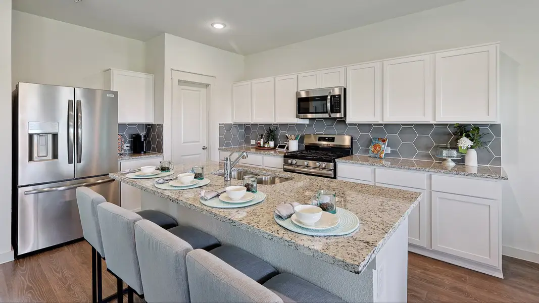 Furnished interior in a model home at Morningside in Josephine (Image 3).