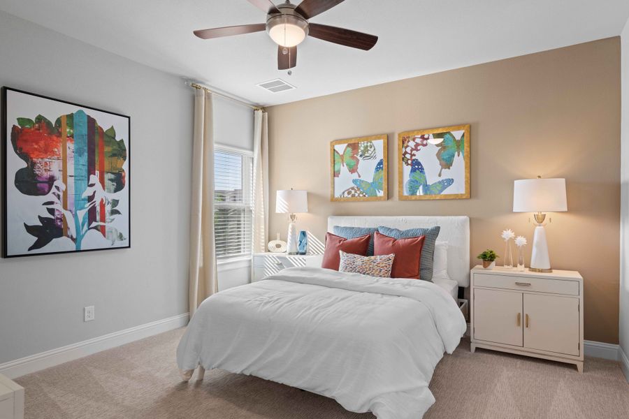 Furnished interior in a model home at Cross Creek in Cedar Park (Image 32).