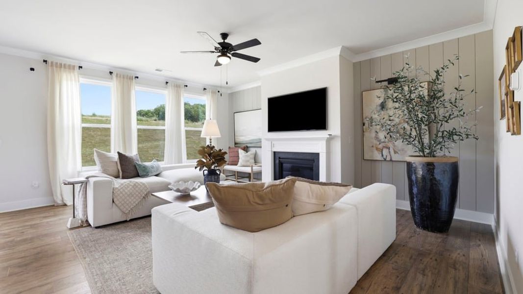 Furnished interior in a model home at Sycamore Cove in Woodruff (Image 14).