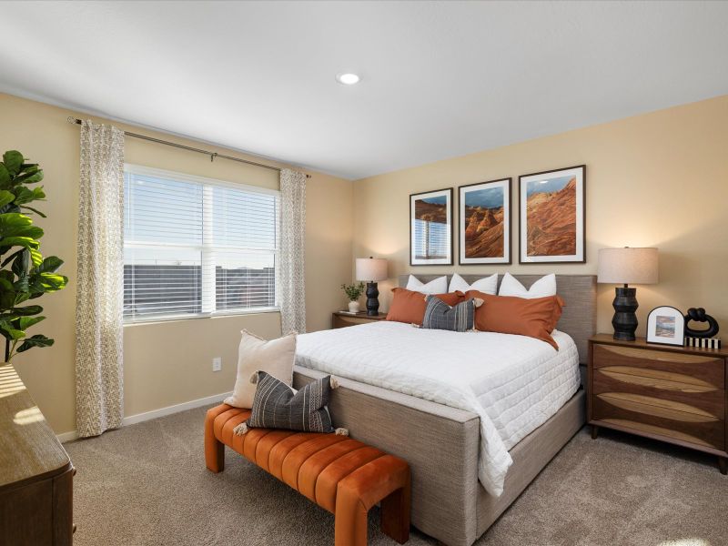 Furnished interior in a model home at Bella Vista Farms Estate Series in Queen Creek (Image 23). Furnished interior in a model home at Bella Vista Farms Estate Series in Queen Creek (Image 23).