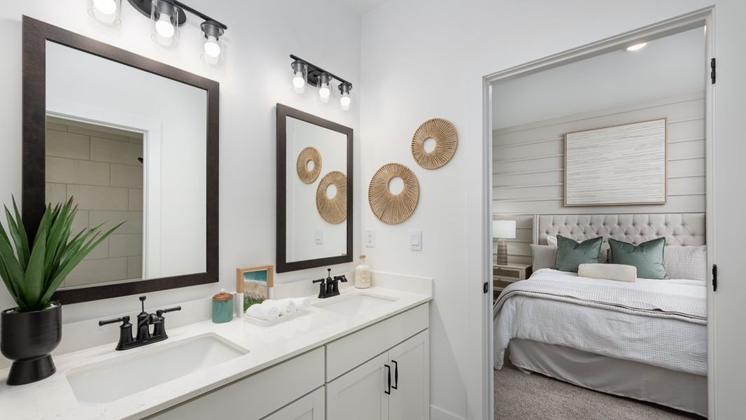 Furnished interior in a model home at The Village at Sandy Plains in Marietta (Image 25).