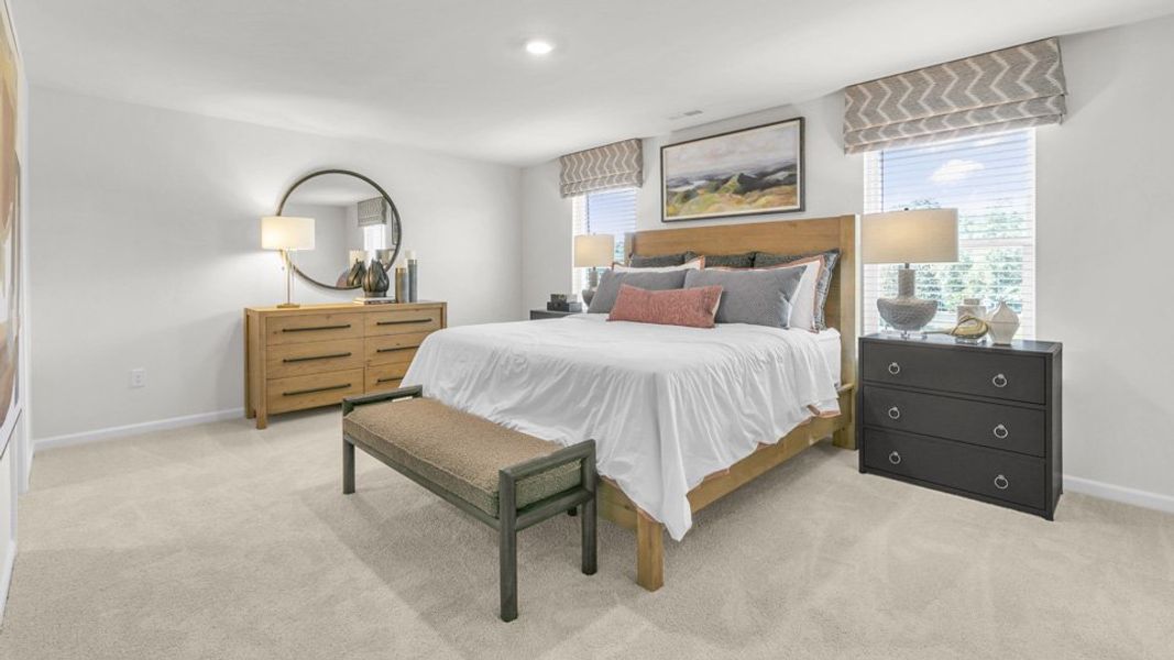 Furnished interior in a model home at Westerly in Lillington (Image 23).