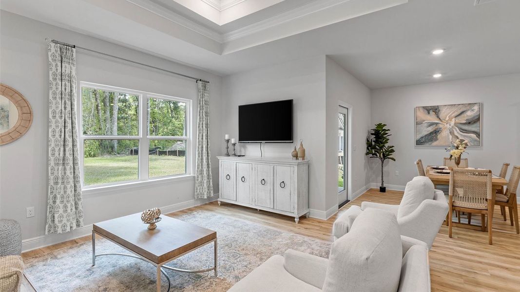 Furnished interior in a model home at Pine Dove Estates in Tallahassee (Image 33).