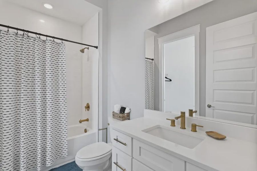 Furnished interior in a model home at Twin Palms in Inlet Beach (Image 11).