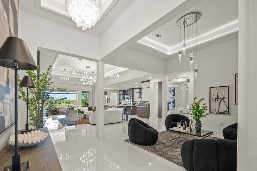 Furnished interior in a model home at Palmera at Wellen Park in Venice (Image 28).