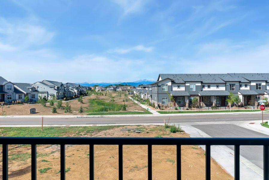 Aerial view of the The Lakes at Centerra community in Loveland, CO, showing layout and nearby surroundings (Image 12).