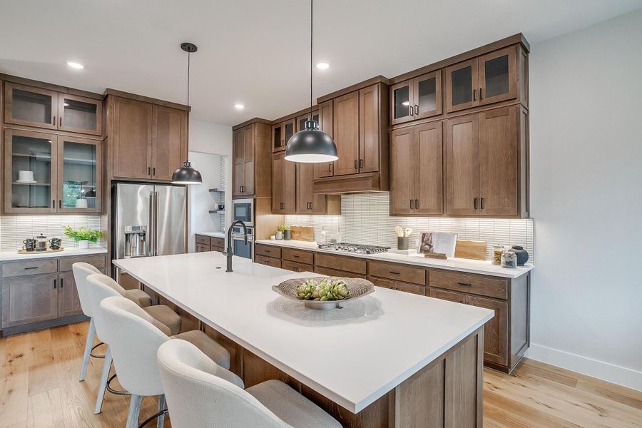 Furnished interior in a model home at Aster Park in McKinney (Image 31).