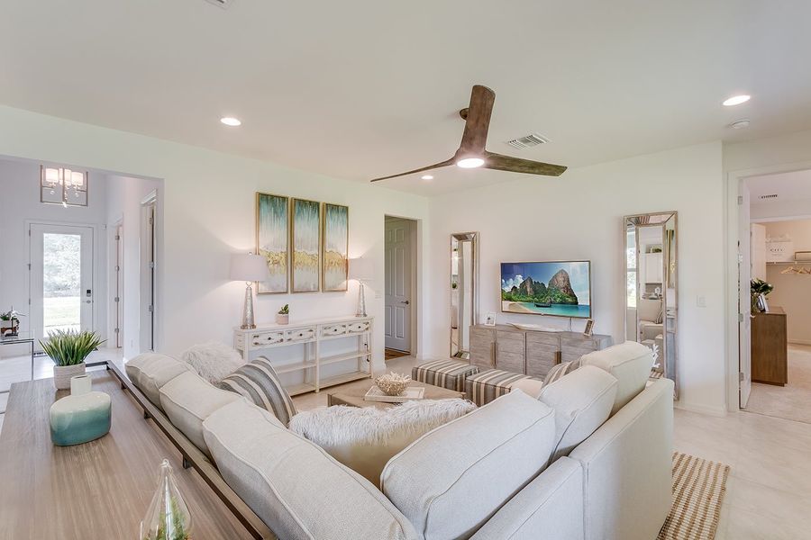 Furnished interior in a model home at Deep Creek Tradition Series in Punta Gorda (Image 13).