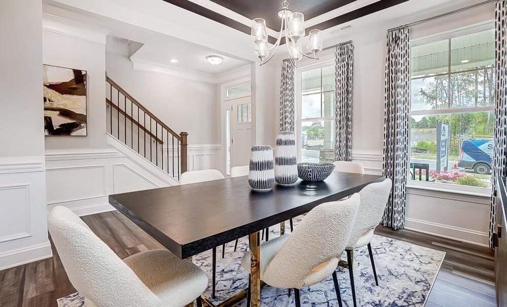 Furnished interior in a model home at Hancock Farms in Aiken (Image 10).