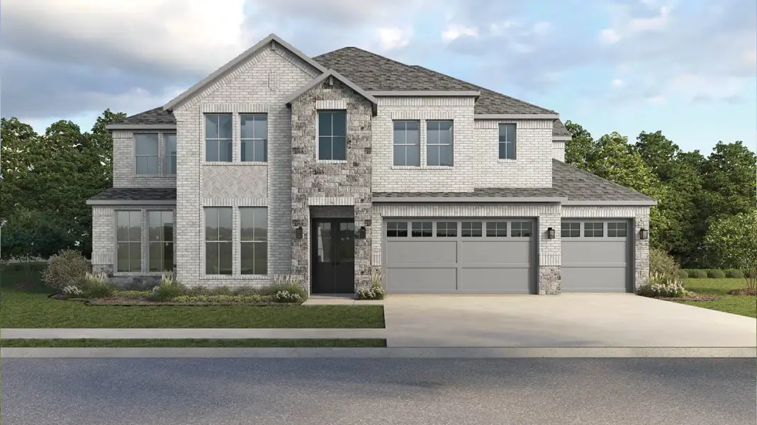 Front exterior of a home in the Friendswood Trails 90' Homesites community, located in Friendswood, TX (Image 13).