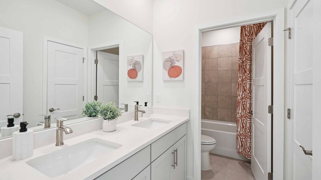 Furnished interior in a model home at Buchanan Trails in Newberry (Image 19).