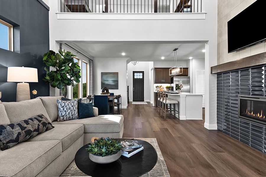 Furnished interior in a model home at La Terra at Uptown Celina in Celina (Image 23).