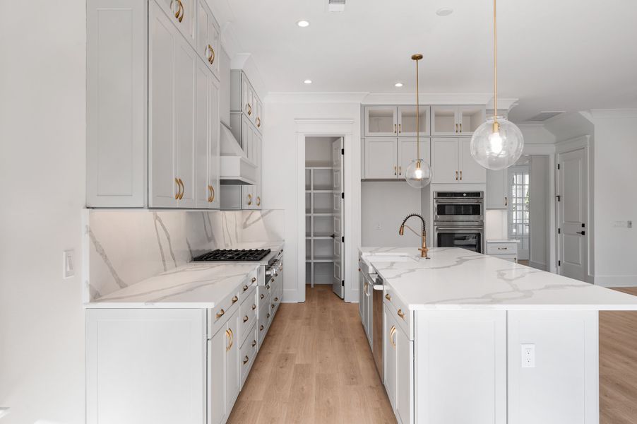 Furnished interior in a model home at Ferryboat Landing in Charleston (Image 10).