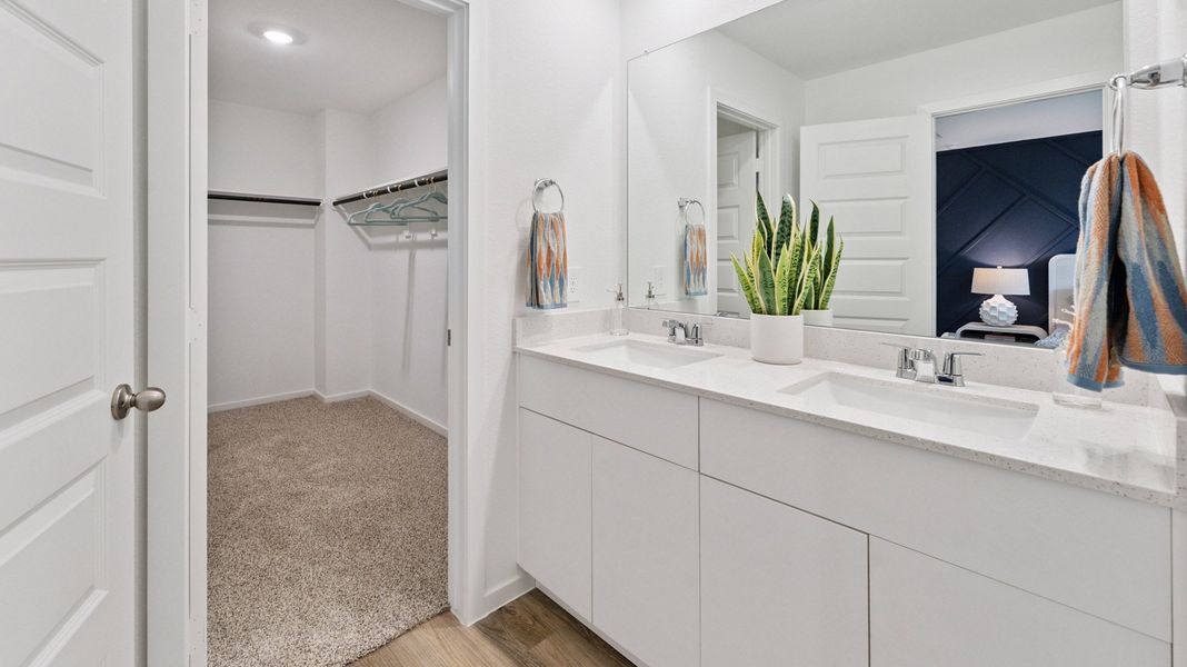 Furnished interior in a model home at Mansfield Estates in Houston (Image 11).