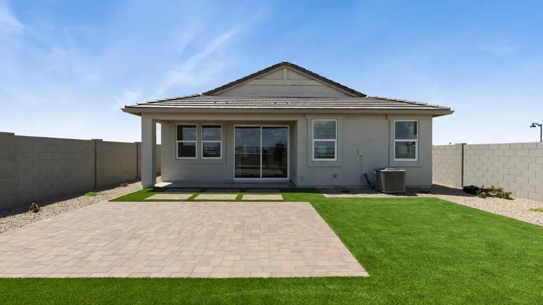 Front exterior of a home in the Moonlight community, located in Maricopa, AZ (Image 5).