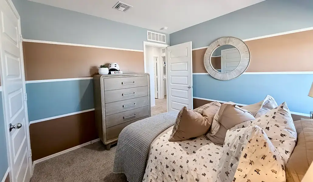 Furnished interior in a model home at Red Rock Village in Red Rock (Image 51).