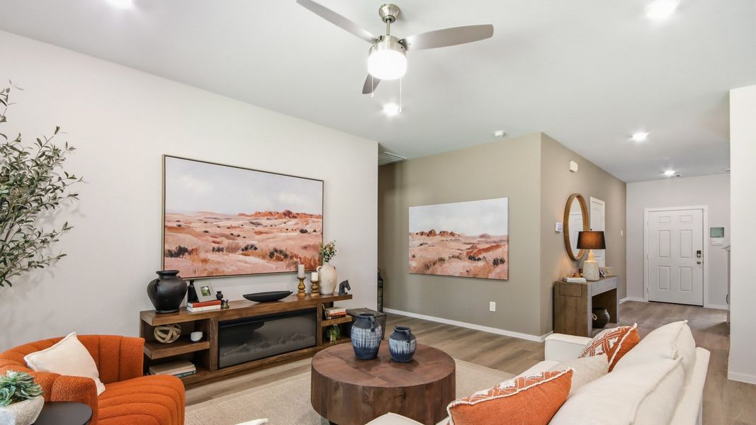 Furnished interior in a model home at Mill Creek in Magnolia (Image 39). Furnished interior in a model home at Mill Creek in Magnolia (Image 39).